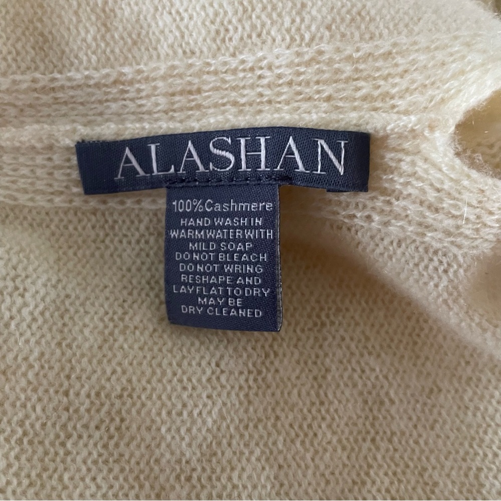 Alashan 100% Cashmere Elegant Yellow Cozy Chic Shawl Poncho OS - Picture 5 of 7